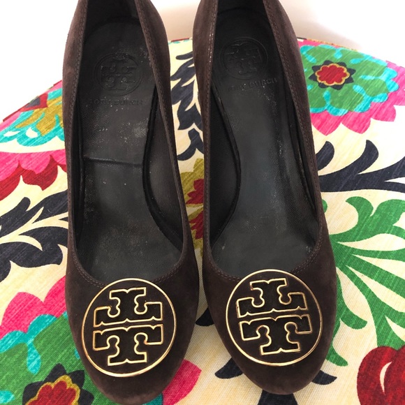 Tory Burch Shoes - Tory Burch suede Betty platform pumps